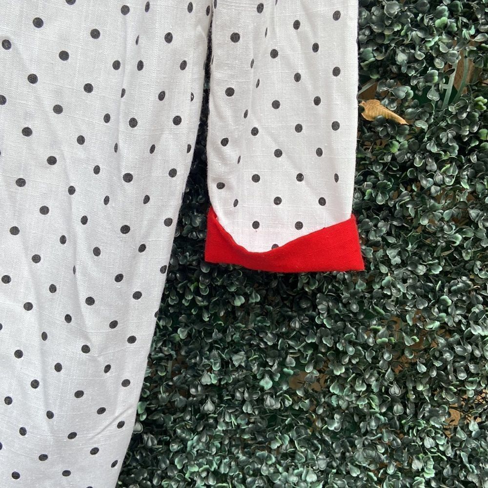 Vintage 80’s Just In Thyme Polka Dot Open Blazer Vintage Size 6 - Picture 5 of 7